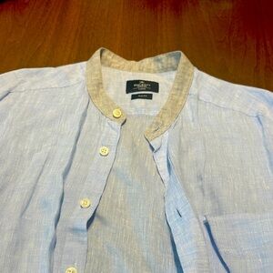 Hackett Blue Shirt with Gray Trim